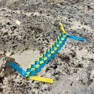 Ribbon bracelet Ukrainian flag 🇺🇦 Support Ukraine